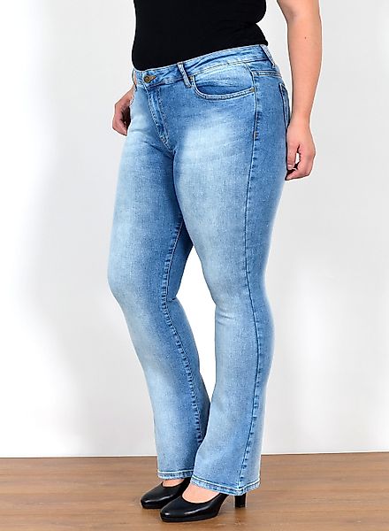 ESRA Bootcut-Jeans Stretch Jeans Damen High günstig online kaufen