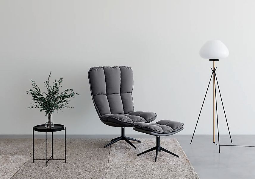 Home affaire Drehsessel "Seet, Polstersessel mit Hocker," 2 Stk. tlg. 360 d günstig online kaufen