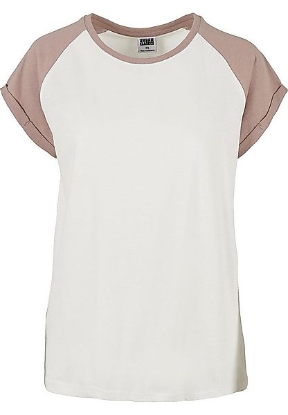 URBAN CLASSICS Kurzarmshirt Urban Classics Damen Ladies Contrast Raglan Tee günstig online kaufen