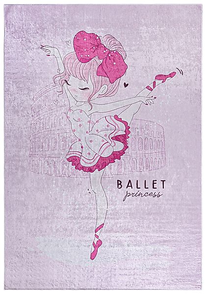 Mazovia Kinderteppich Kinderteppich Kinderzimmerteppich Ballett Ballerina, günstig online kaufen