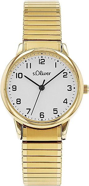 s.Oliver Quarzuhr 2038597, Armbanduhr, Damenuhr, Edelstahlarmband, Flexband günstig online kaufen