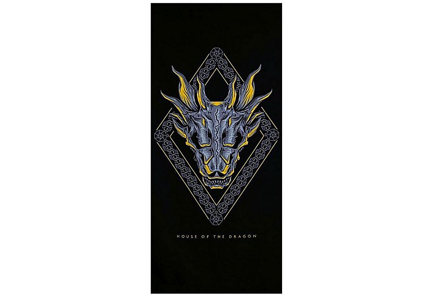 Game of Thrones Badetuch House of the Dragon, Mikrofaser, Strandtuch 70 x 1 günstig online kaufen