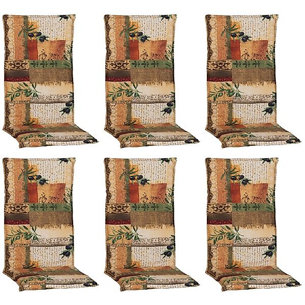 Beo Sitzauflage Hochlehner Glasgow 6er Set Beige-Natur günstig online kaufen