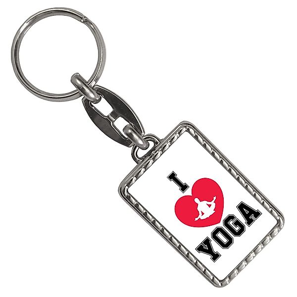 speecheese Schlüsselanhänger I love Yoga Schlüsselanhänger günstig online kaufen