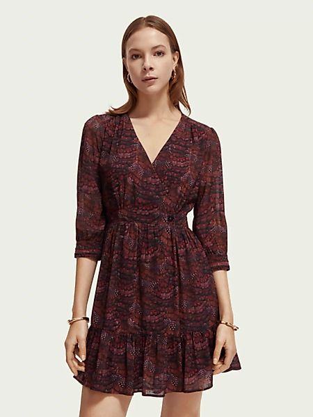 V-neck mini wrap dress günstig online kaufen