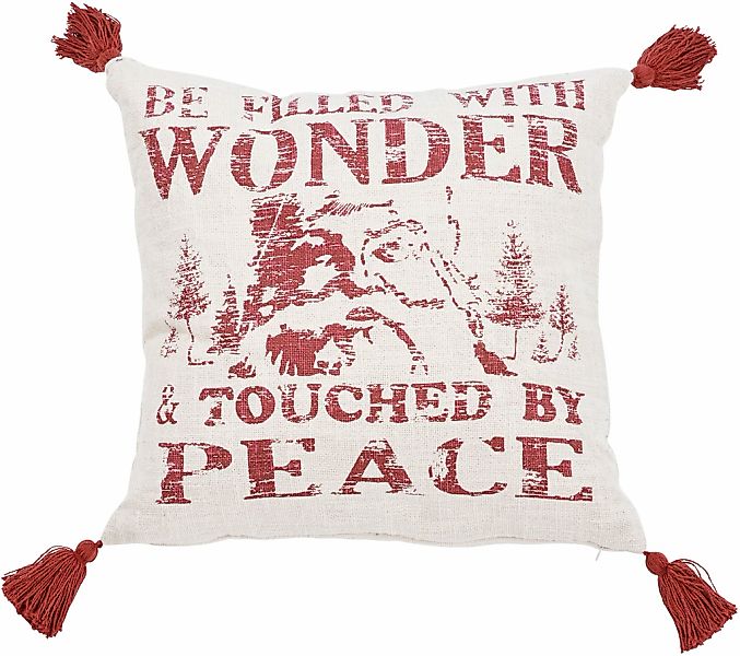 done. Dekokissen "Wonder" Bedruckte Kissenhülle mit Weihnachtsmotiv günstig online kaufen