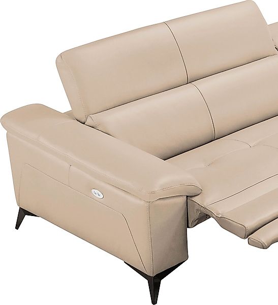 Egoitaliano Ecksofa "Martine", mit Ottomane, elektrischer Relaxfunktion und günstig online kaufen