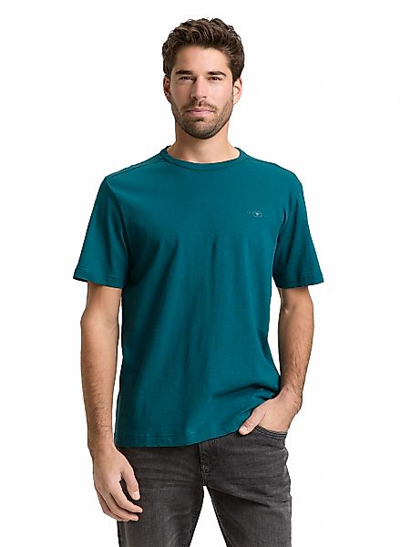 TOM TAILOR T-Shirt mit Logo Stickerei günstig online kaufen