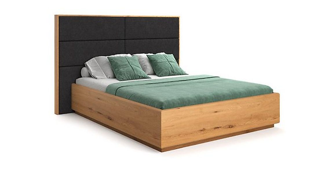 Luxusbetten24 Holzbett Designer Holzbett Valent, aus massiver Eiche mit Sta günstig online kaufen