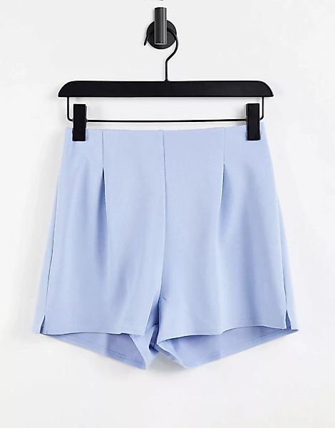 ASOS DESIGN Hourglass – Gerippte Booty-Shorts aus Jersey in Lavendelblau günstig online kaufen