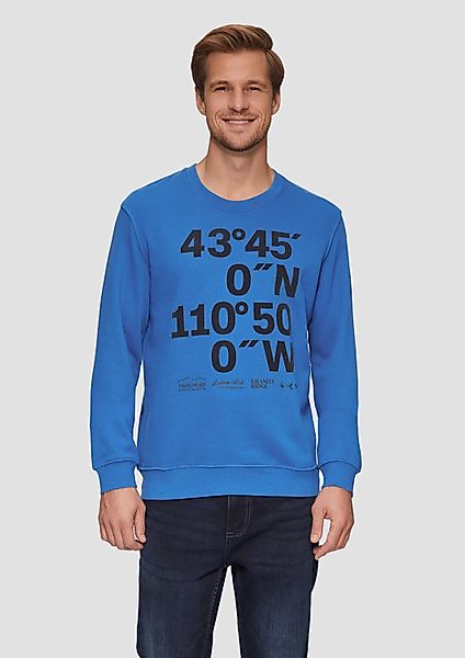 s.Oliver Sweatshirt Sweatshirt Sweatshirt mit Flock-Print günstig online kaufen