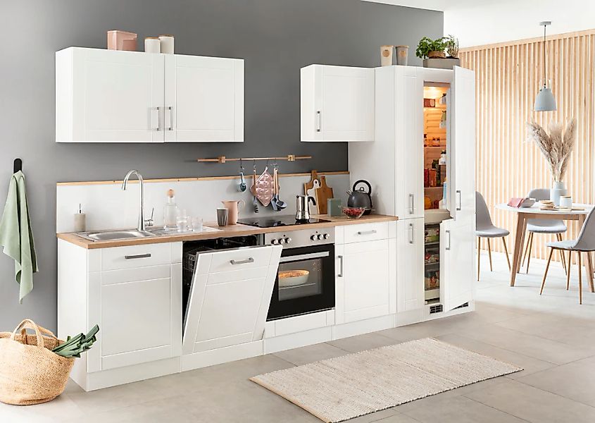 KOCHSTATION Küchenzeile »KS-Tinnum«, ohne E-Geräte, Breite 330 cm günstig online kaufen