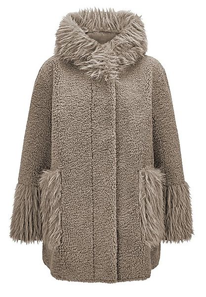 Milestone Fellimitatmantel MSPhilippa Oversized Kurzmantel aus Curly-Kunstp günstig online kaufen