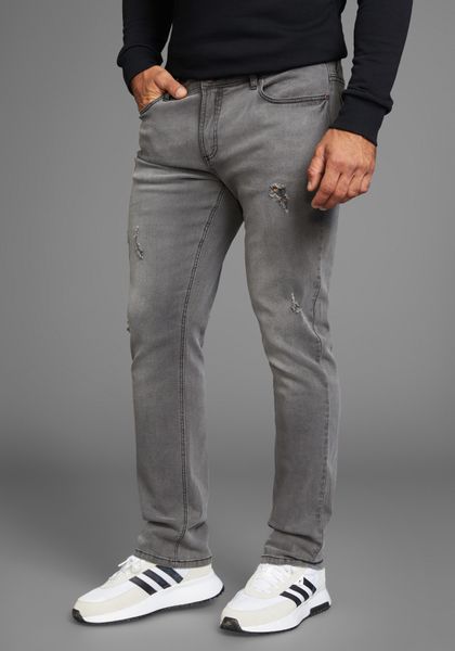 Bruno Banani Straight-Jeans "Hutch" gerade Beinform, teilweise mit modische günstig online kaufen