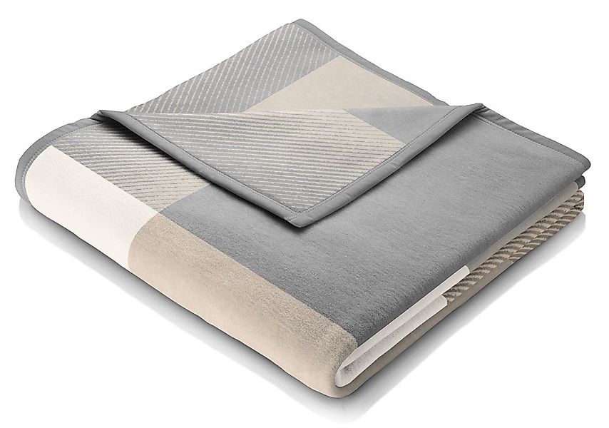 Wohndecke Across beige XXL, karierte Sofadecke günstig online kaufen