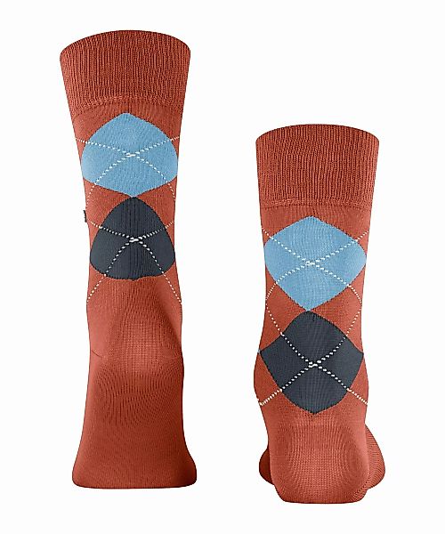 Burlington Manchester Herren Socken, 46-50, Rot, Argyle, Baumwolle, 20182-8 günstig online kaufen