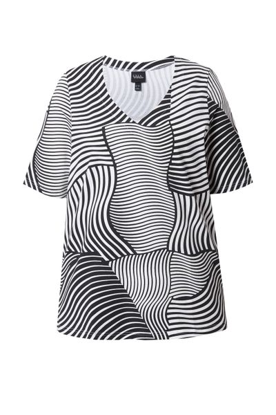 Ulla Popken T-Shirt T-Shirt grafischer Druck günstig online kaufen