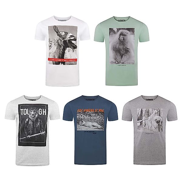 riverso T-Shirt Herren Fotoprintshirt RIVLukas Regular Fit (1-tlg) Kurzarm günstig online kaufen