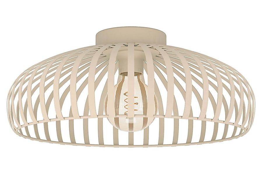 EGLO Deckenleuchte MOGANO, Ø 43 cm, 1-flammig, Sandfarben, Metall, ohne Leu günstig online kaufen