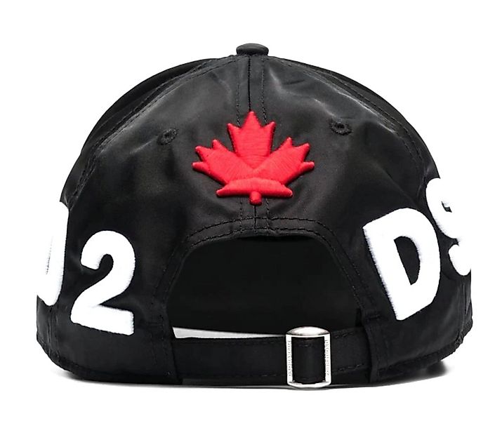 Dsquared2 Baseball Cap All-Over Logo Cap Maple Leaf Kappe Basebalkappe Schr günstig online kaufen