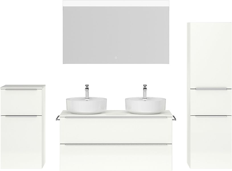nobilia Badmöbel-Set "Alvene" vormontiert, mit Soft-Close, 4 Stk. tlg. günstig online kaufen