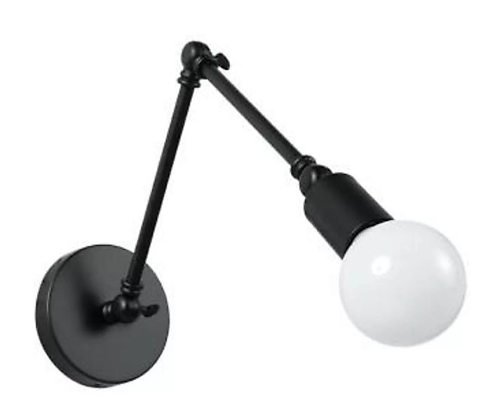 Schwarze Wandlampe Metall verstellbar Modern vielseitig günstig online kaufen