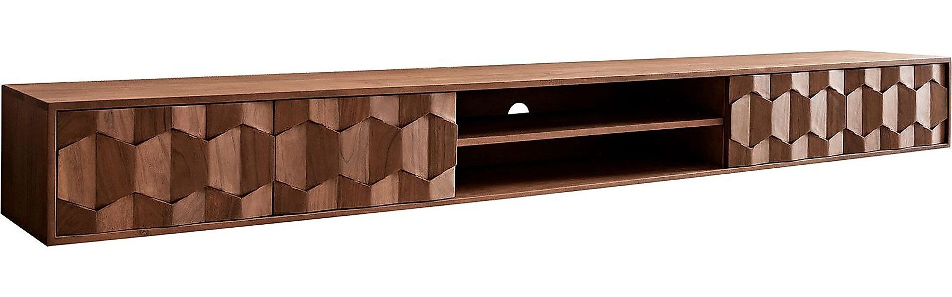 DELIFE Lowboard Fevo, Akazie Braun 240 günstig online kaufen