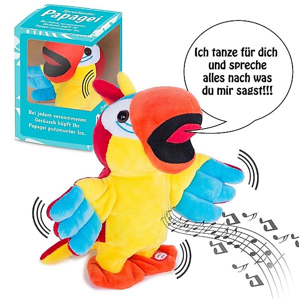 all Kids United Kuscheltier Tanzender & Sprechender Papagei (Plüschtier, Si günstig online kaufen