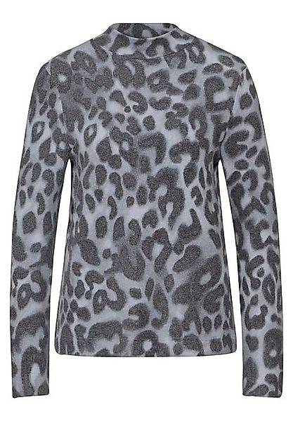 STREET ONE Langarmshirt -  Damen Shirt A322374 - Leo-Muster, Turtleneck, La günstig online kaufen