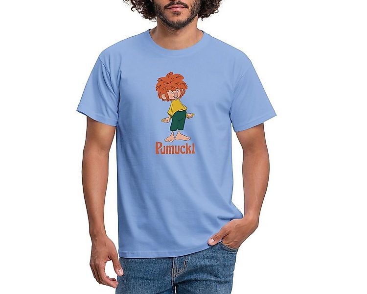 Spreadshirt T-Shirt Pumuckl Mit Frecher Pose Und Verschmitztem Lächeln Männ günstig online kaufen
