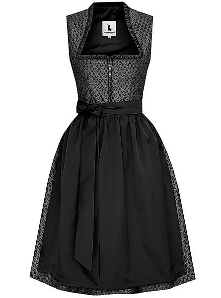 Alpenmärchen Dirndl Midi Dirndl Miranda in schwarz - ALM1054 günstig online kaufen