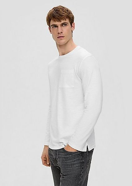 s.Oliver Langarmshirt Longsleeve mit Flammgarnstruktur günstig online kaufen