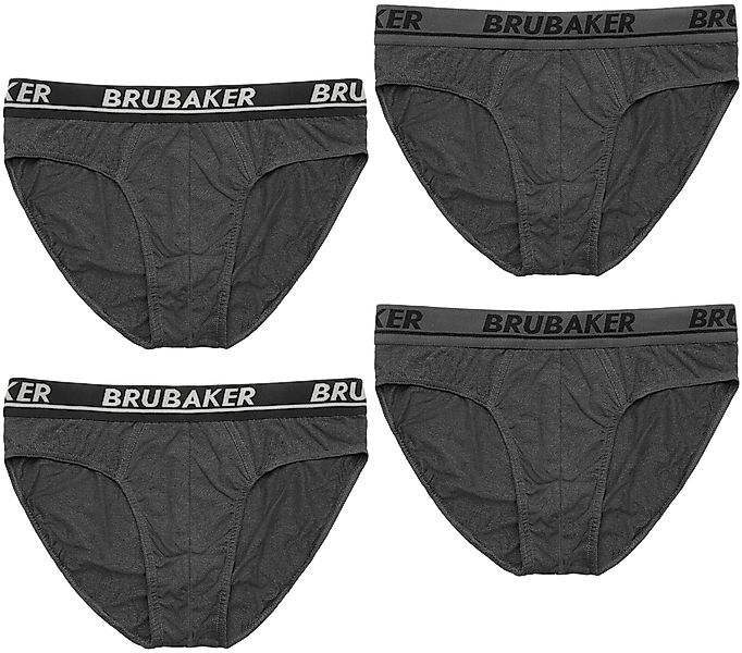 BRUBAKER Slip 4er Pack Herren Komfort Unterhosen mit elastischem Bund (Mehr günstig online kaufen