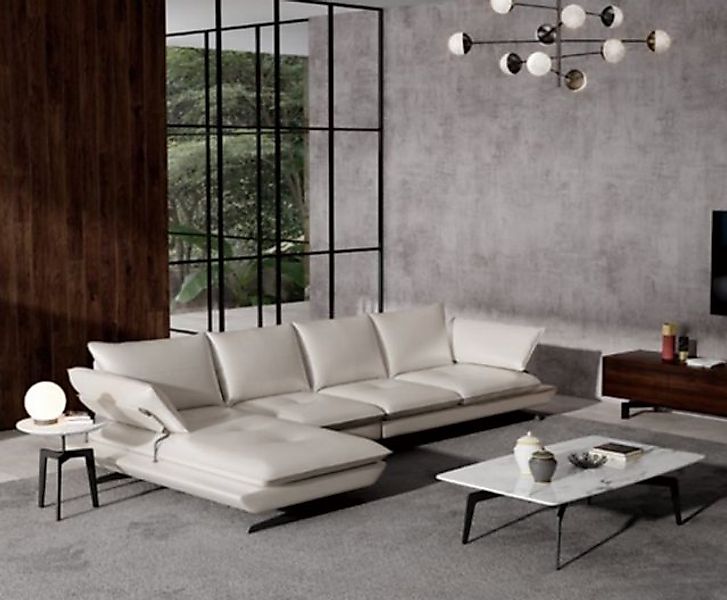 JVmoebel Ecksofa Italienische Polster Sitz Ecke Leder Couch Garnitur Wohnla günstig online kaufen