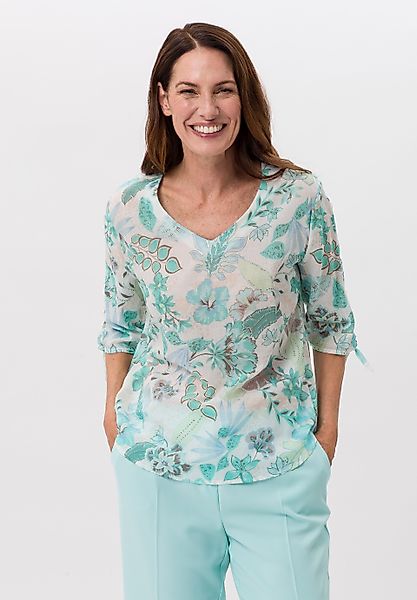 FRANK WALDER Schlupfbluse mit sommerlichen Blumenprint günstig online kaufen