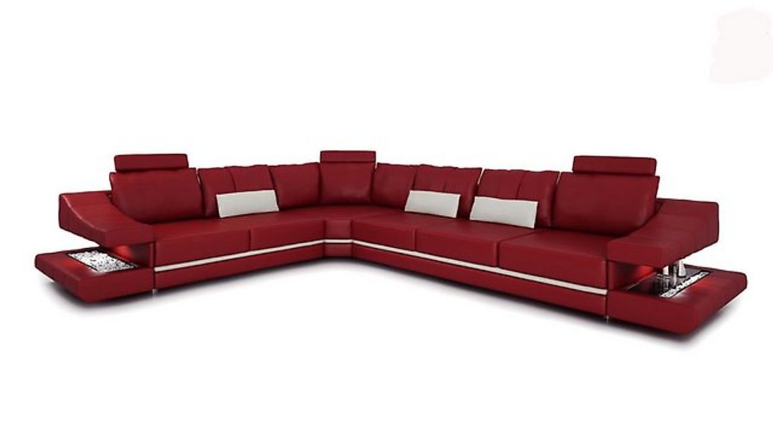 Xlmoebel Ecksofa Designer Ledersofa Eckcouch Polstergarnitur Ecksitzgruppe günstig online kaufen