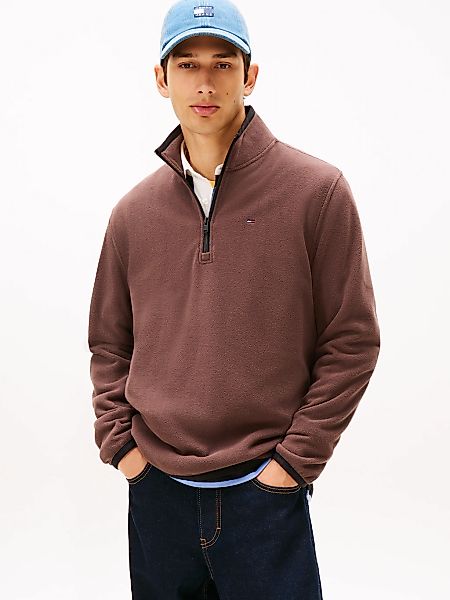 Tommy Jeans Fleecepullover "TJM FLAG POLAR FLEECE", normale Passform, Troye günstig online kaufen