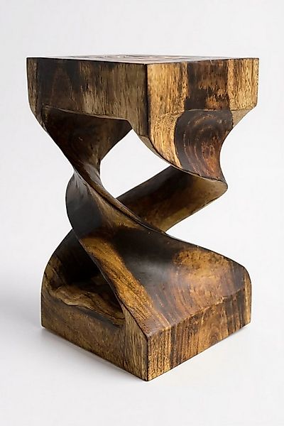 FaHome Beistelltisch Holz: Flambierter, Handgefertigter & Hochwertiger Holz günstig online kaufen