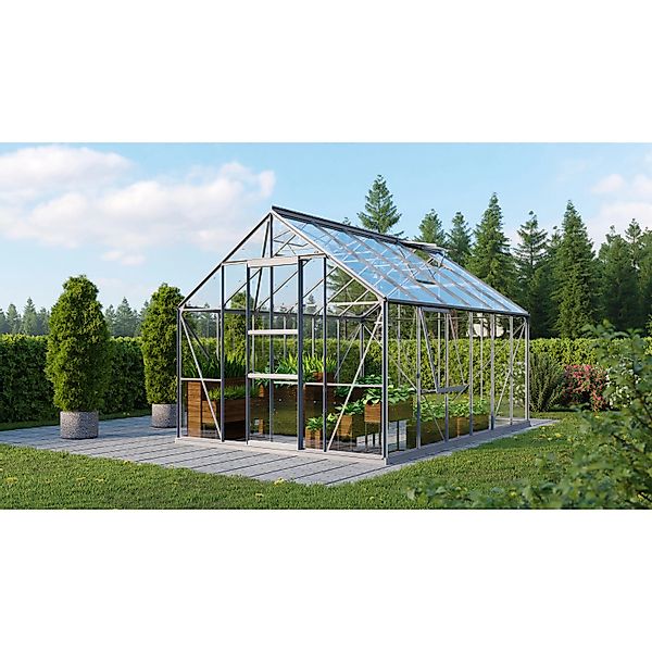 Vitavia Gewächshaus Meridian 9900 Alu 9,9 m² inkl. Fundament günstig online kaufen