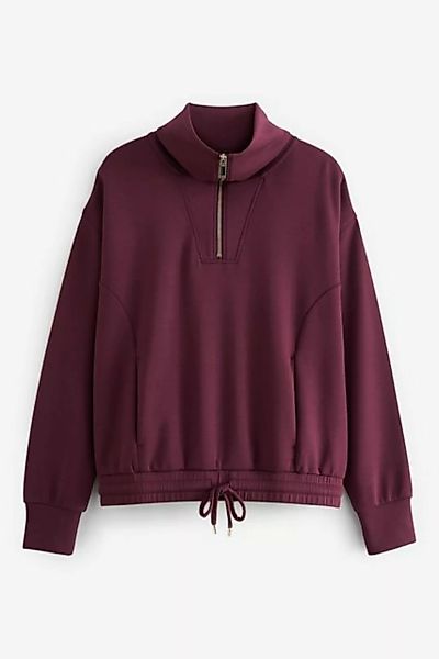 Next Sweatshirt Pullover mit kurzem Reißverschluss (1-tlg) günstig online kaufen