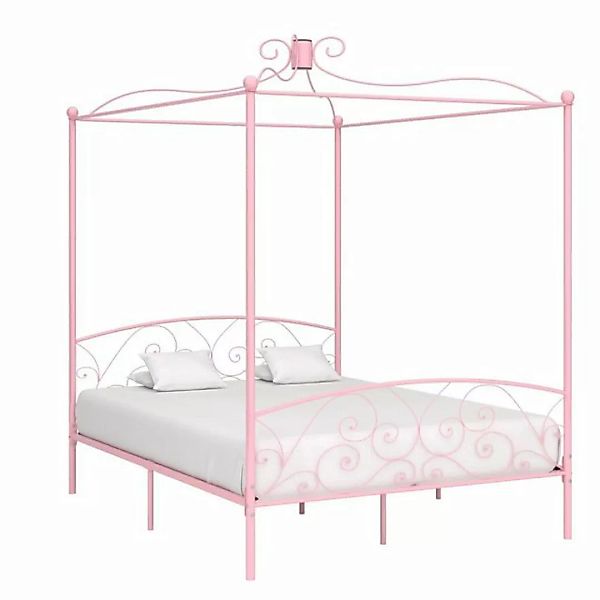 furnicato Bett Himmelbett Rosa Metall 180x200 cm günstig online kaufen