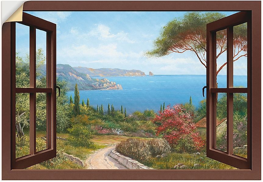 Artland Wandbild »Fensterblick Frühlingsmorgen«, Fensterblick, (1 St.), als günstig online kaufen