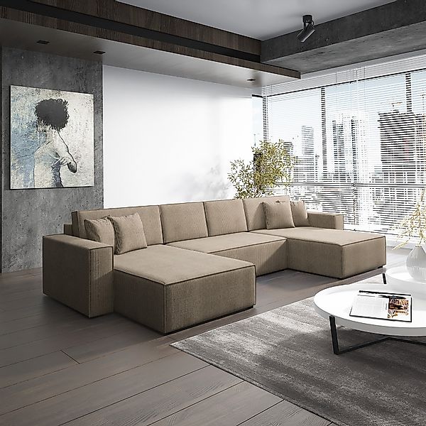 Fun Möbel Wohnlandschaft Schlafsofa Sofa CONOR günstig online kaufen