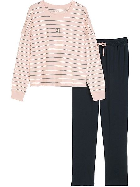 Marc O'Polo Pyjama Blend & Pair Cotton (2 tlg) Schlafanzug, Pyjama Set, Nac günstig online kaufen