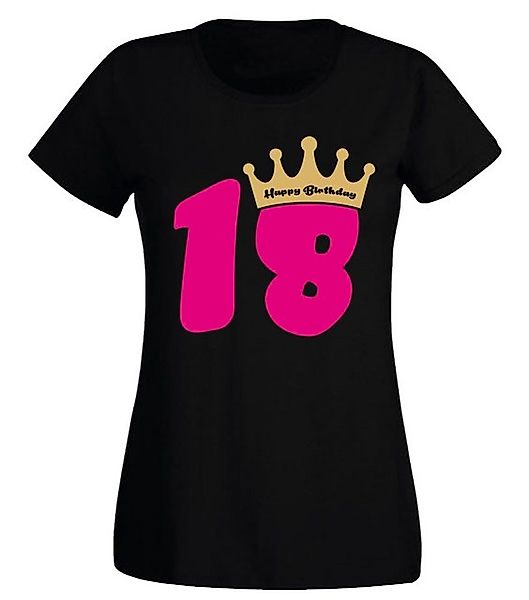 G-graphics T-Shirt Damen T-Shirt - 18 – Happy Birtday – mit Krone zum 18. G günstig online kaufen