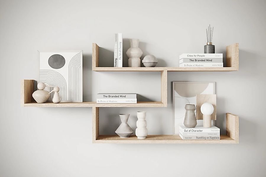 INOSIGN Wandboard "Wandregal Trio" 1 Stk. tlg. Hängeregal mit 3 Ablagefläch günstig online kaufen