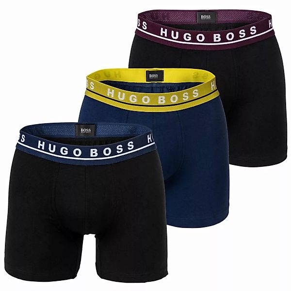 HUGO BOSS Herren Boxer Briefs, 3er Pack - Logobund, Cotton Stretch günstig online kaufen
