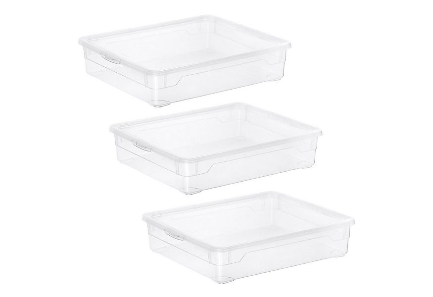 ROTHO Aufbewahrungsbox SET durchsichtige stapelbare Aufbewahrungsbox ROTHO günstig online kaufen