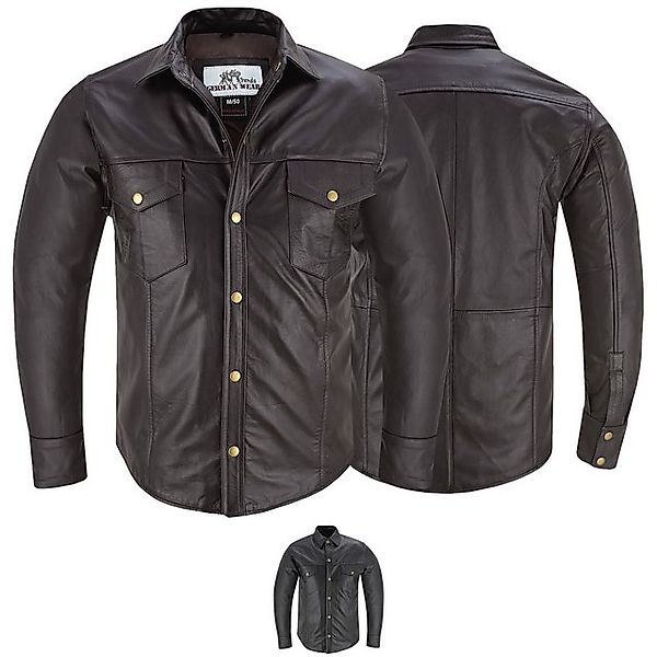 German Wear Outdoorhemd Trend510 Lederhemd Herren Motorradhemd Lederjacke günstig online kaufen