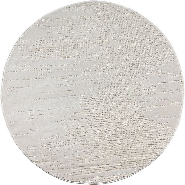 my home Teppich Ariano, dezenter Glanz mit Hoch-Tief-Struktur, rund, Höhe: günstig online kaufen